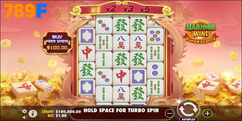 Roll in Money – Slot 2025 biến giấc mơ thành hiện thực 1 Biểu tượng mạt chược sáng lấp lánh trong game Mahjong Big Three