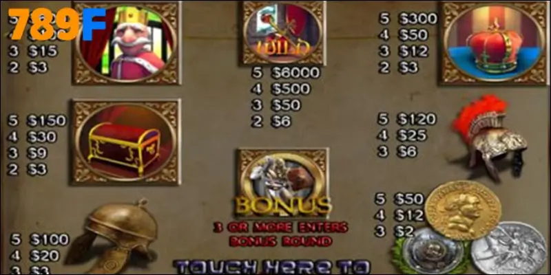 Roll in Money – Slot 2025 biến giấc mơ thành hiện thực 2 Điểm đặc biệt của game Royal Empire