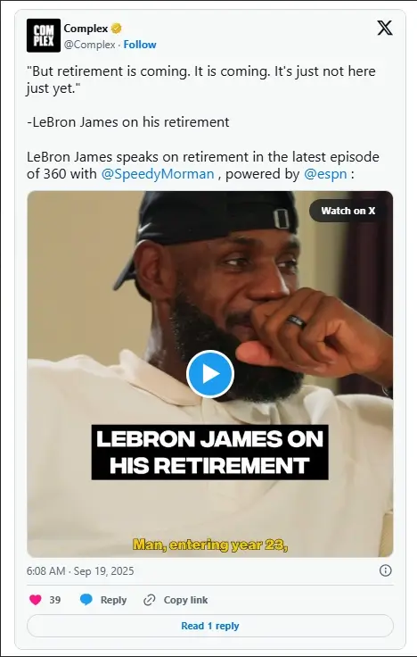 Con trai Thiago Silva gây sốt khi làm ballboy ở Chelsea 1 LeBron James hé lộ dấu hiệu chia tay NBA